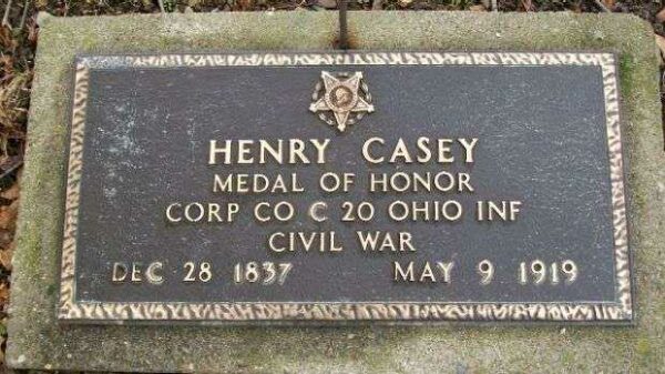 HENRY CASEY MEDAL OF HONOR GRAVESTONE