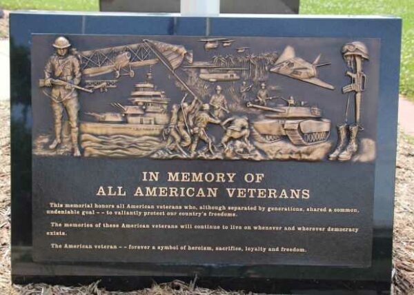 PEPIN COUNTY VETERANS MEMORIAL PLAQUE F