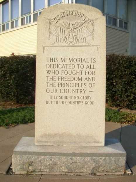 LEST WE FORGET VETERANS MEMORIAL