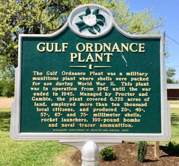 GULF ORDNANCE PLANT MEMORIAL MARKER