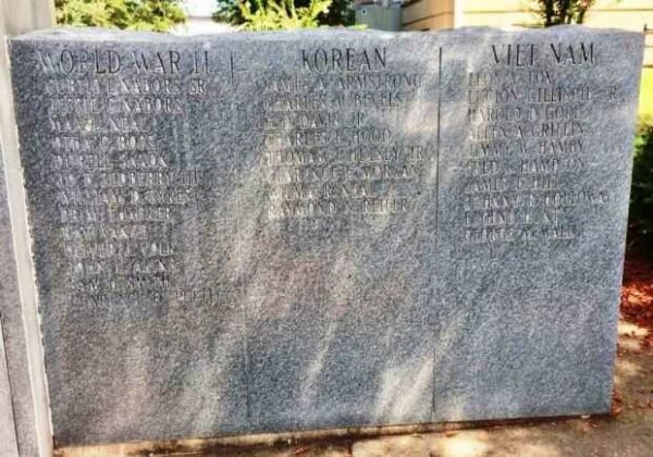 CHICKASAW COUNTY VETERANS MEMORIAL RIGHT STONE