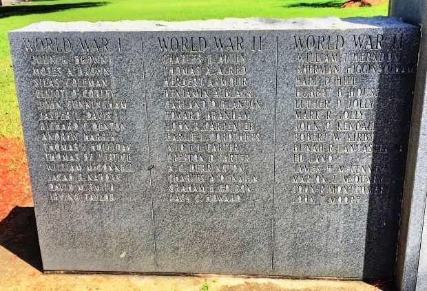 CHICKASAW COUNTY VETERANS MEMORIAL LEFT STONE
