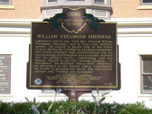 WILLIAM TECUMSEH SHERMAN WAR MEMORIAL MARKER