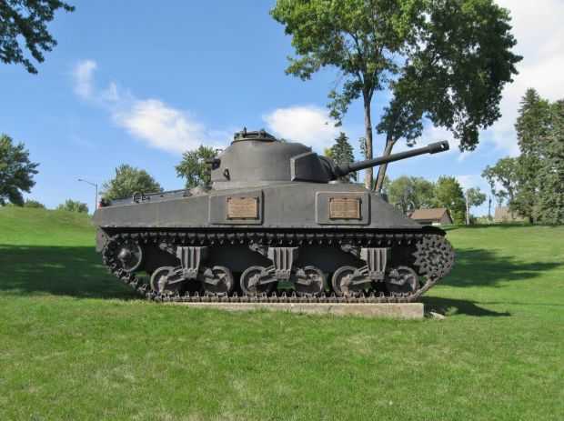 THE GENERAL SHERMAN MEMORIAL TANK
