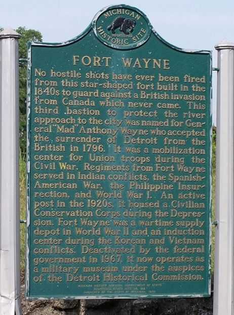 FORT WAYNE MEMORIAL MARKER