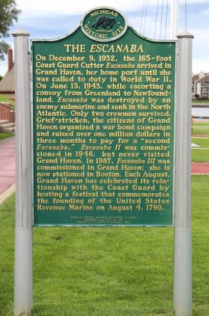 THE ESCANABA WAR MEMORIAL MARKER