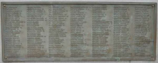 MACKINAC COUNTY SOLDIERS AND SAILORS WAR MEMORIAL PLAQUE F