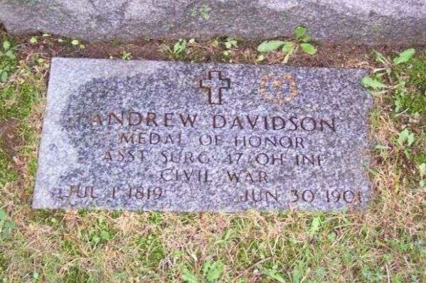 ANDREW DAVIDSON MEDAL OF HONOR GRAVESTONE