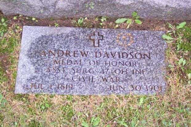 ANDREW DAVIDSON MEDAL OF HONOR GRAVESTONE