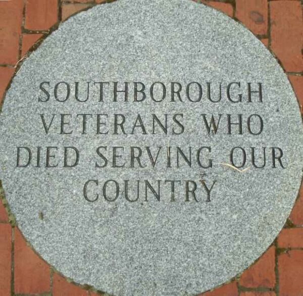 SOUTHBOROUGH VETERANS WHO DIED SERVING OUR COUNTRY MEMORIAL STONE
