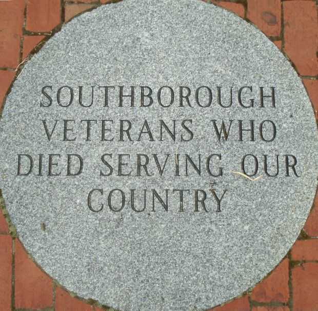 SOUTHBOROUGH VETERANS WHO DIED SERVING OUR COUNTRY MEMORIAL STONE