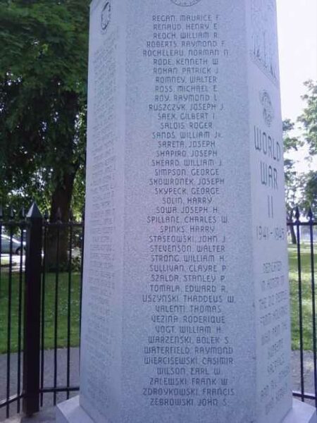 HOLYOKE WORLD WAR II MEMORIAL STONE K