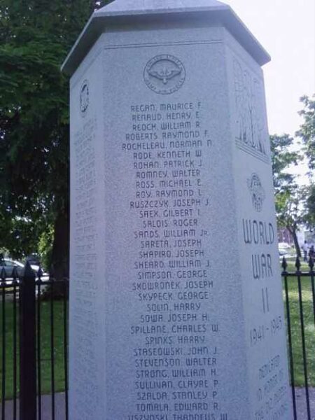 HOLYOKE WORLD WAR II MEMORIAL STONE I