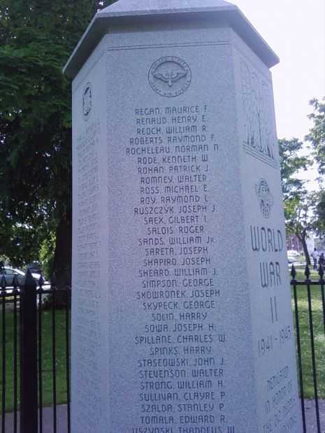 HOLYOKE WORLD WAR II MEMORIAL STONE I