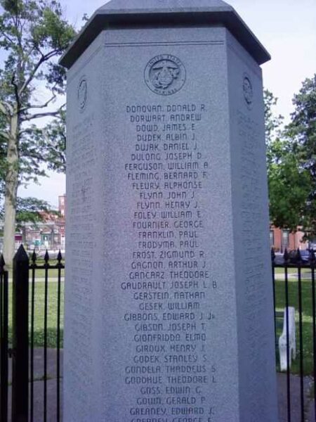HOLYOKE WORLD WAR II MEMORIAL STONE C