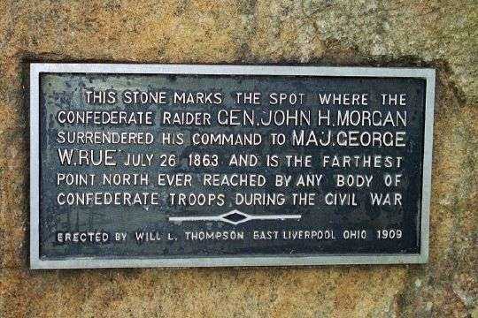 MORGAN’S SURRENDER MEMORIAL PLAQUE