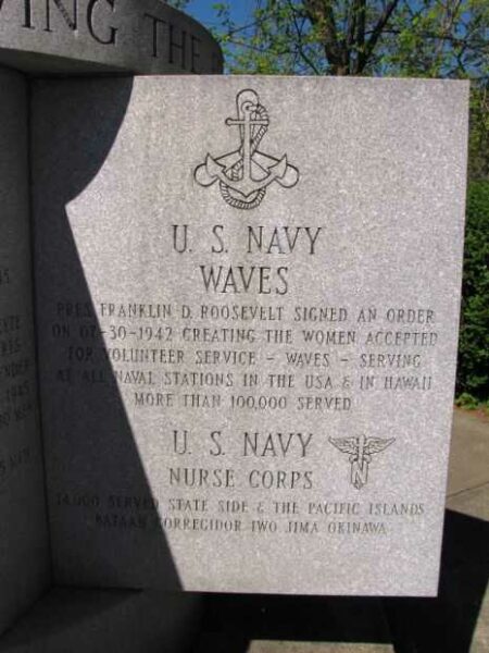 CITIZENS OF CHICOPEE WORLD WAR II MEMORIAL STONE F