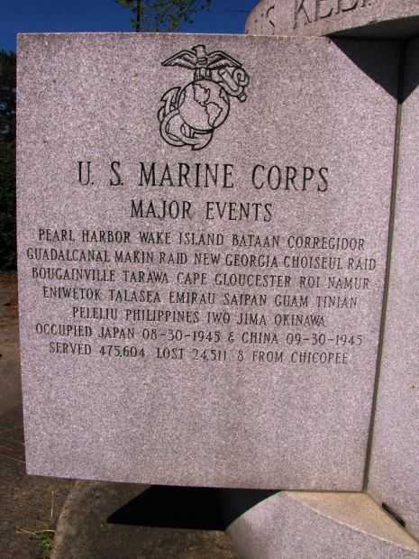 CITIZENS OF CHICOPEE WORLD WAR II MEMORIAL STONE C