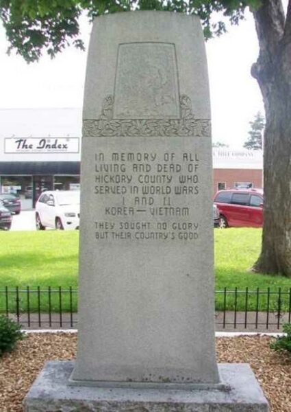 HICKORY COUNTY WAR MEMORIAL