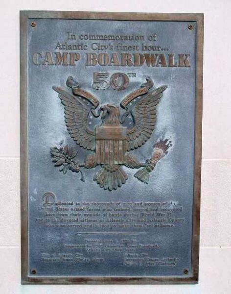 CAMP BROADWALK WAR MEMORIAL PLAQUE