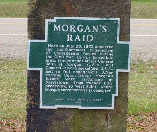 MORGAN’S RAID MEMORIAL MARKER