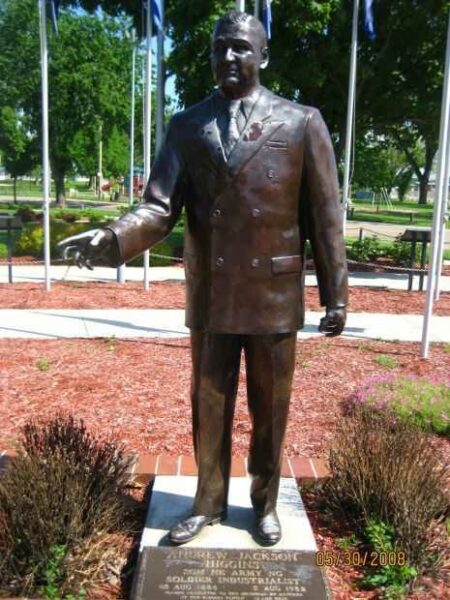 ANDREW JACKSON HIGGINS WAR MEMORIAL STATUE