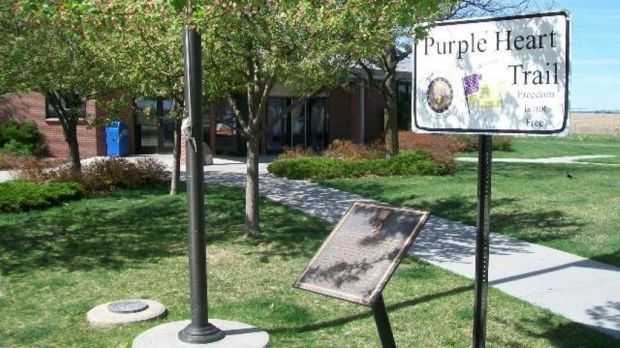 PURPLE HEART TRAIL MEMORIAL MARKER