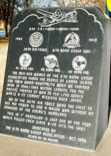 B-29 C.B.I.-GUAM-SAIPAN-TINIAN WAR MEMORIAL