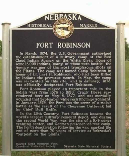 FORT ROBINSON WAR MEMORIAL MARKER