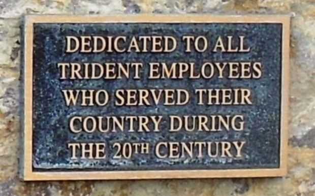 THREE FORKS PORTLAND CEMENT CO. WAR MEMORIAL PLAQUE B