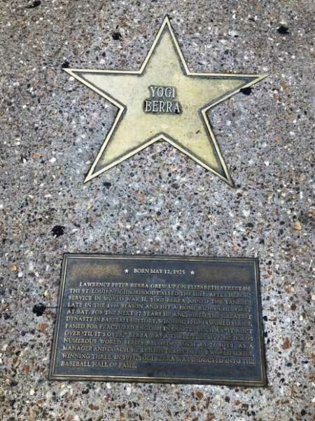 YOGI BERRA WAR MEMORIAL PLAQUE