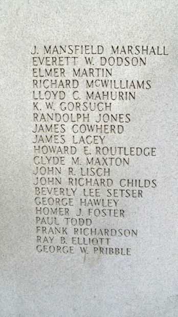 JOPLIN WORLD WAR II MEMORIAL STONE H