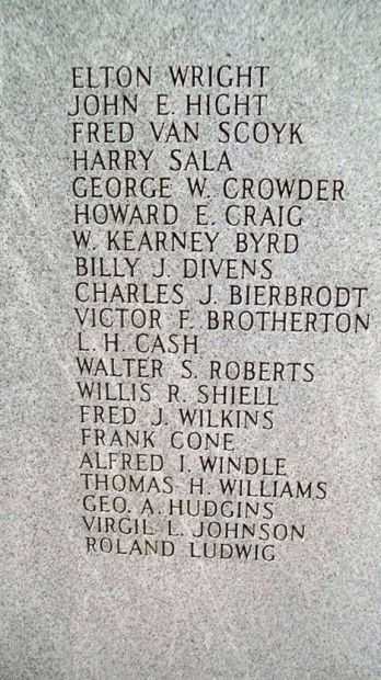 JOPLIN WORLD WAR II MEMORIAL STONE F