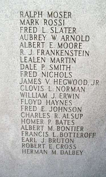 JOPLIN WORLD WAR II MEMORIAL STONE D