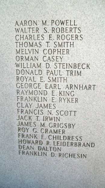 JOPLIN WORLD WAR II MEMORIAL STONE B