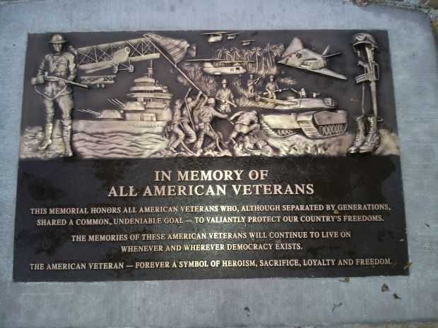LEES SUMMIT ALL AMERICAN VETERANS MEMORIAL PLAQUE