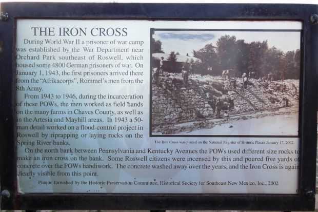 THE IRON CROSS WAR MEMORIAL PANEL