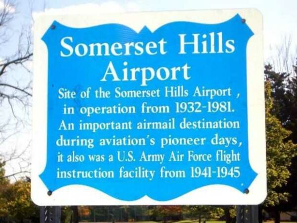 SOMERSET HILLS AIRPORT MEMORIAL MARKER