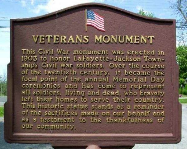 VETERANS MONUMENT MEMORIAL MARKER