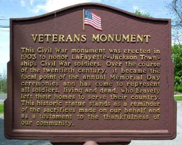 VETERANS MONUMENT MEMORIAL MARKER