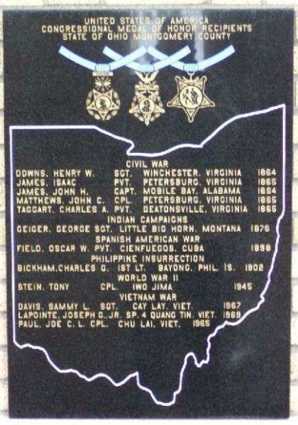 MONTGOMERY COUNTY MEDAL OF HONOR MEMORIAL PLAQUE