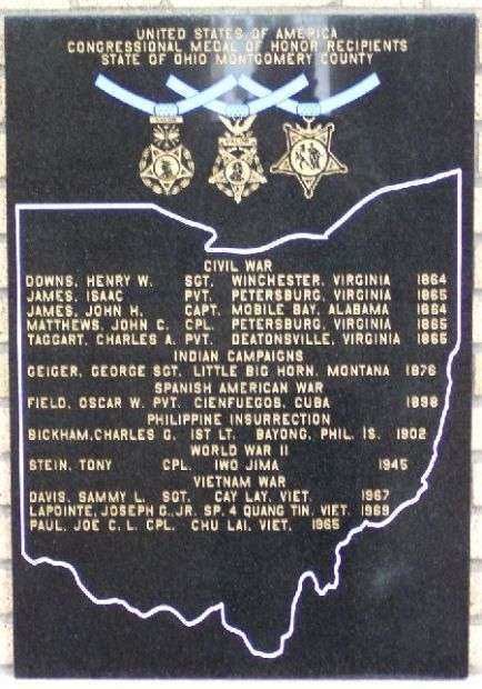 MONTGOMERY COUNTY MEDAL OF HONOR MEMORIAL PLAQUE