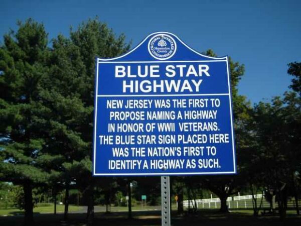 WHITEHOUSE BLUE STAR HIGHWAY MEMORIAL MARKER