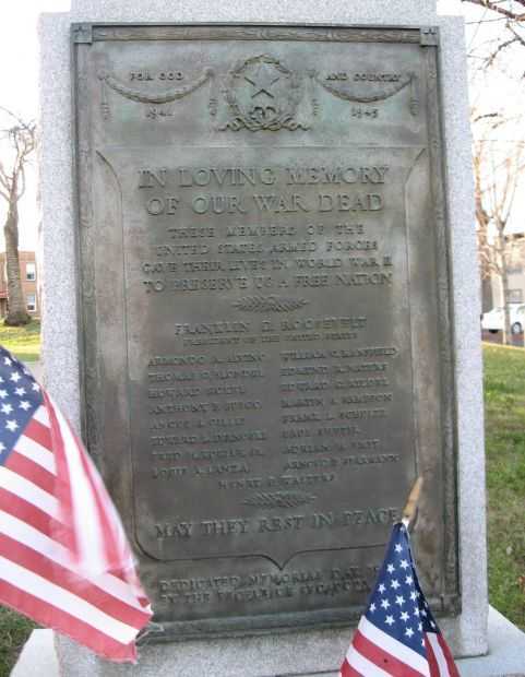 SECAUCUS WORLD WAR II MEMORIAL