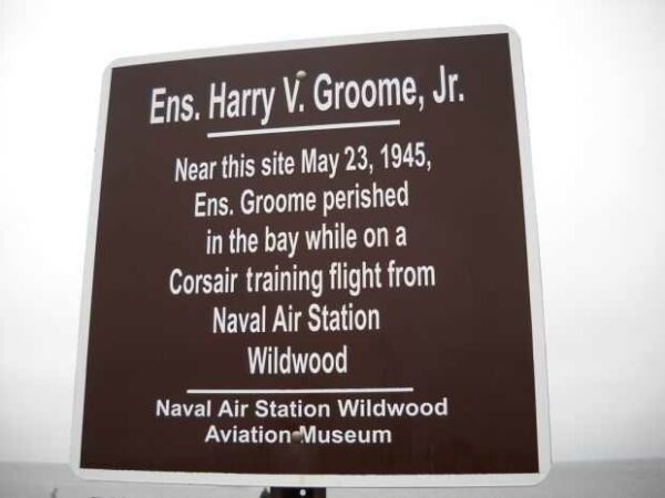 ENS. HARRY V. GROOME,. JR. MEMORIAL PLAQUE