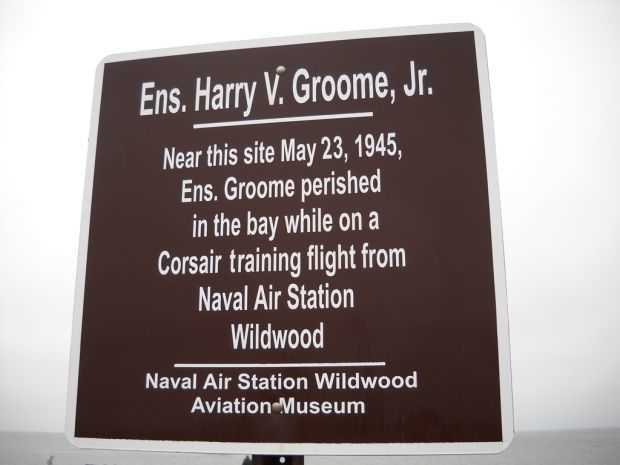 ENS. HARRY V. GROOME,. JR. MEMORIAL PLAQUE