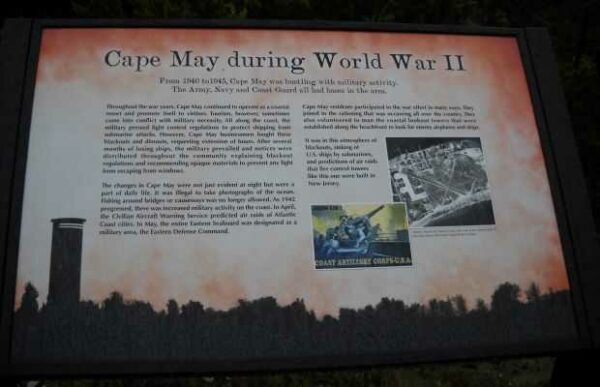 CAPE MAY DURING WORLD WAR II MEMORIAL PANEL