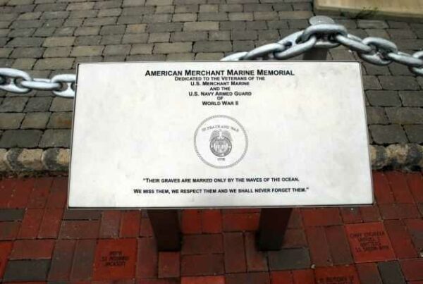 CAMDEN AMERICAN MERCHANT MARINE MEMORIAL PLAQUE A