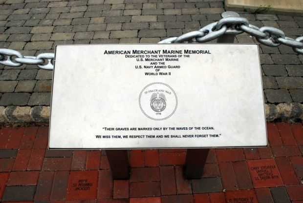 CAMDEN AMERICAN MERCHANT MARINE MEMORIAL PLAQUE A