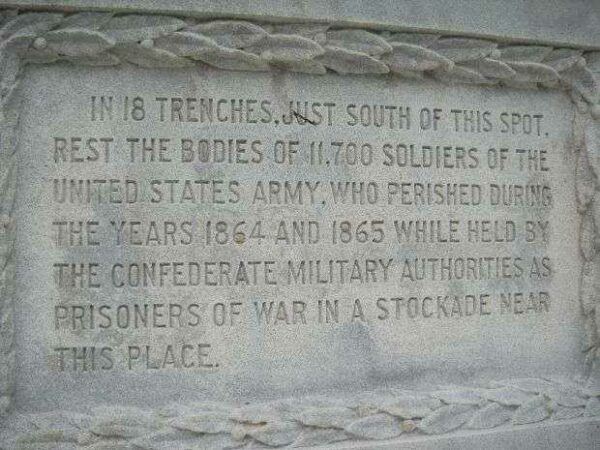 SALISBURY PRISON UNKNOWN UNION SOLDIERS MEMORIAL PLAQUE